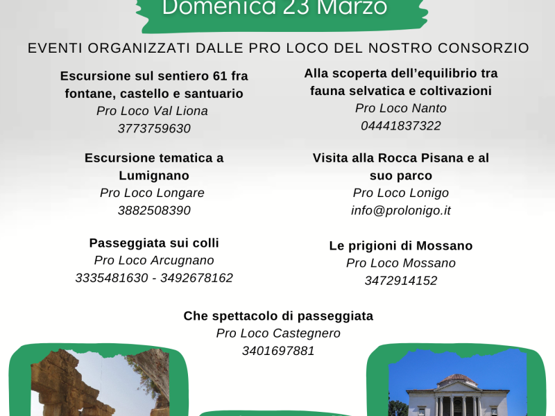 EVENTI 23 MARZO 2025