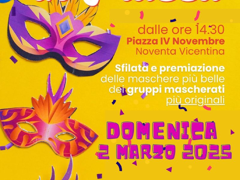 CARNEVALE IN PIAZZA A NOVENTA VICENTINA | 02 marzo 2025