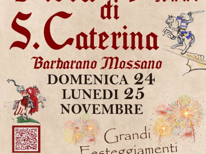 FIERA DI SANTA CATERINA BARBARANO MOSSANO 24 E 25 NOVEMBRE 2024